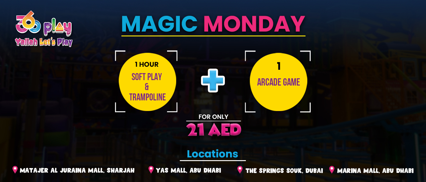 Jump and Laugh - Play Area Magic Monday Offer in the UAE